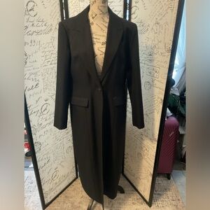 Elegant Black Long tuxedo Coat